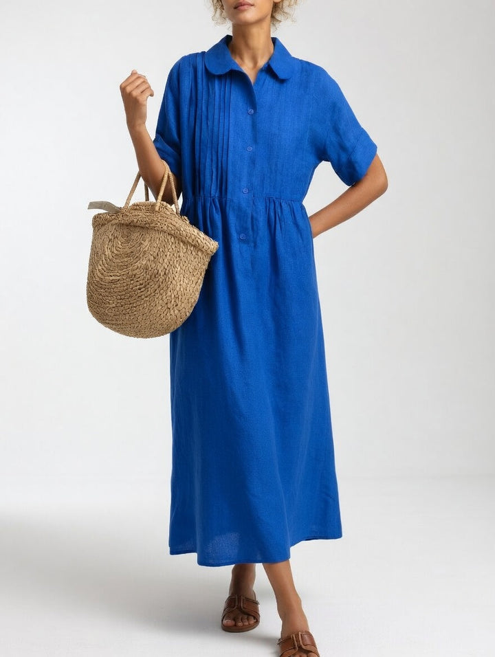 Aria | Linen Shirt Dress