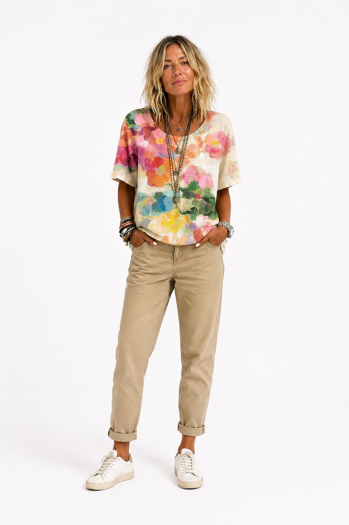 Aurelia | Artistic Bloom Blouse