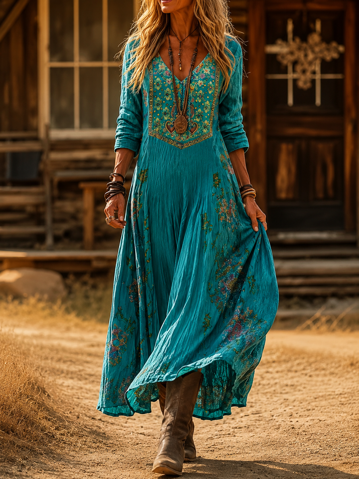 Eloise | Bohemian Autumn Dress