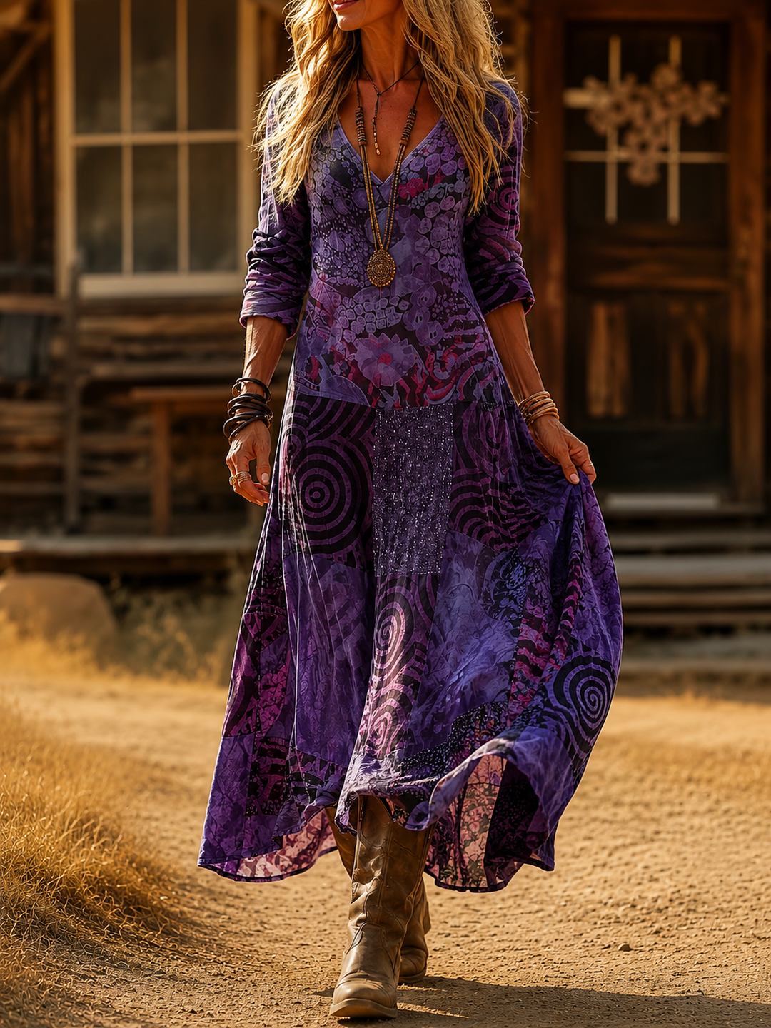 Mireille | Bohemian Autumn Dress