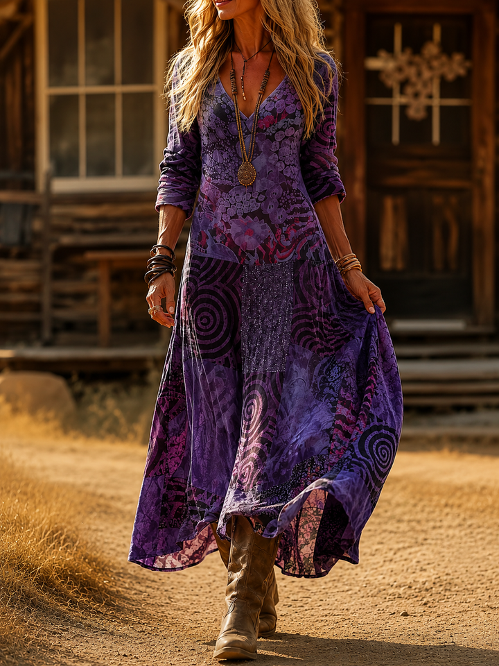 Mireille | Bohemian Autumn Dress