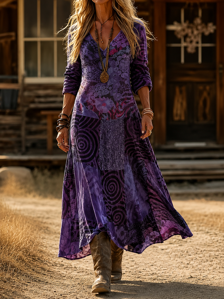 Mireille | Bohemian Autumn Dress