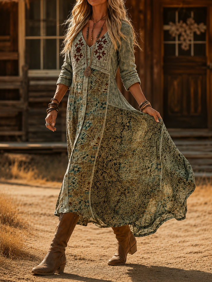 Imara | Bohemian Autumn Dress