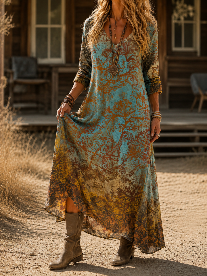 Mira | Bohemian Autumn Dress