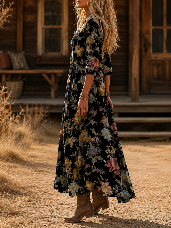 Liora | Bohemian Autumn Dress