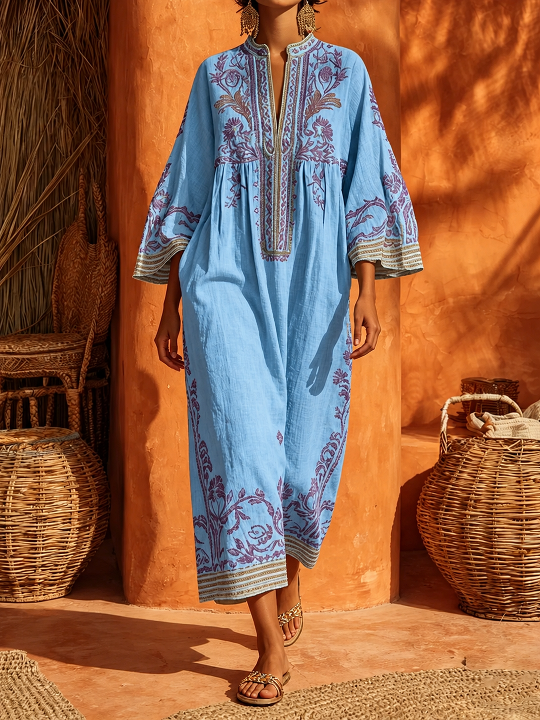 Aurelia | Embroidered Boho Dress