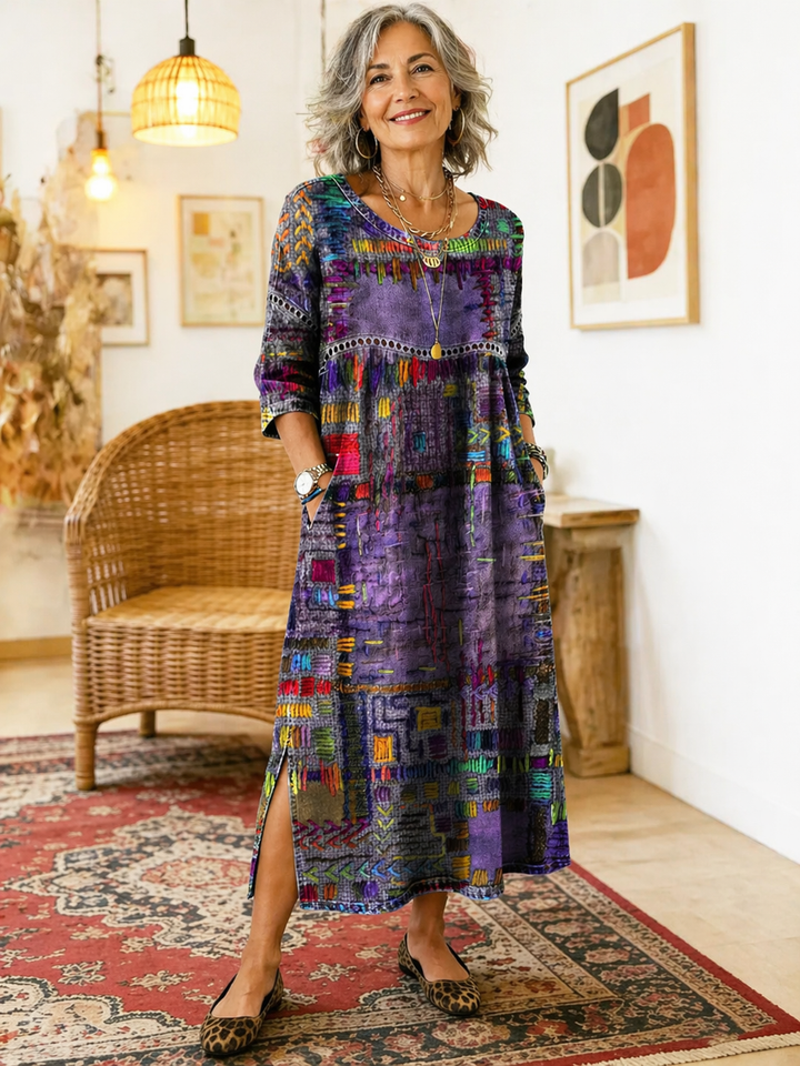 Sophie | Ethnic Patchwork Dress