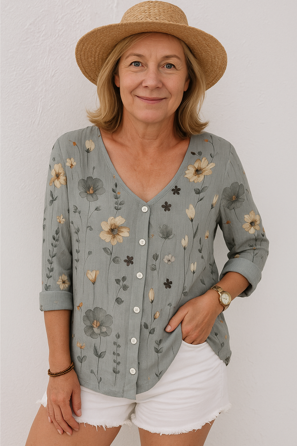 Elena | Floral Top