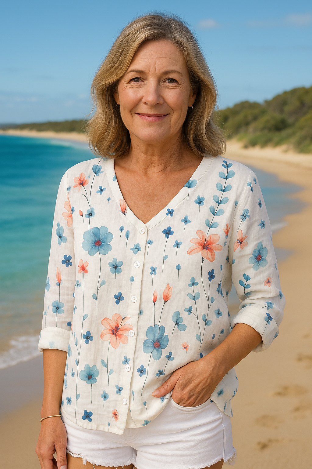 Elena | Floral Top