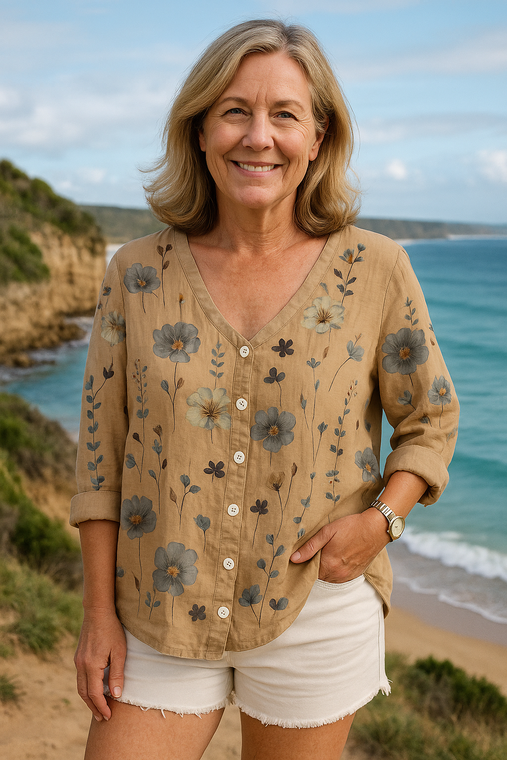 Elena | Floral Top