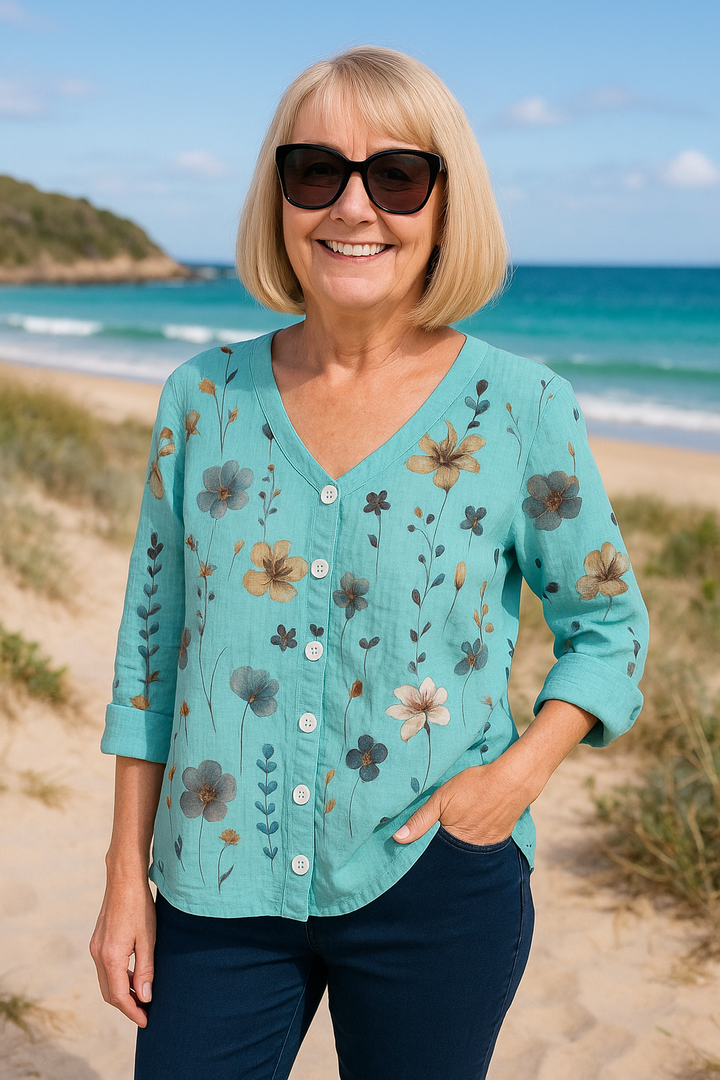 Elena | Floral Top