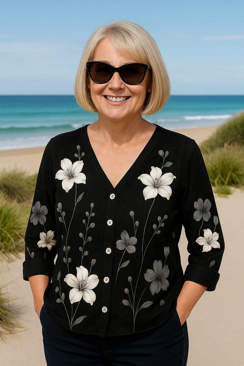 Elena | Floral Top