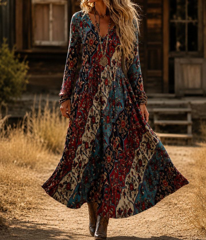 Lyra | Bohemian Autumn Dress