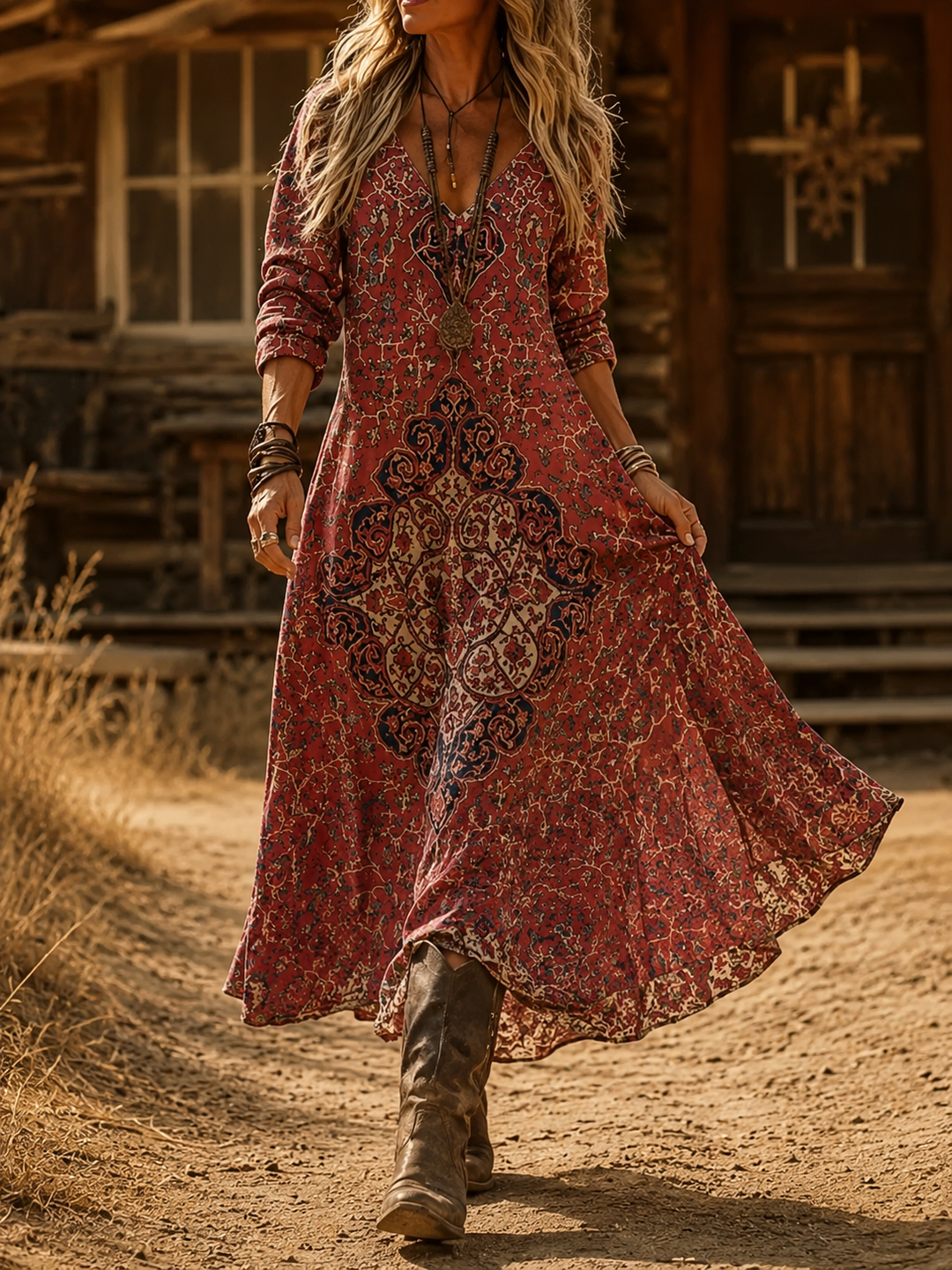 Niamh | Bohemian Autumn Dress