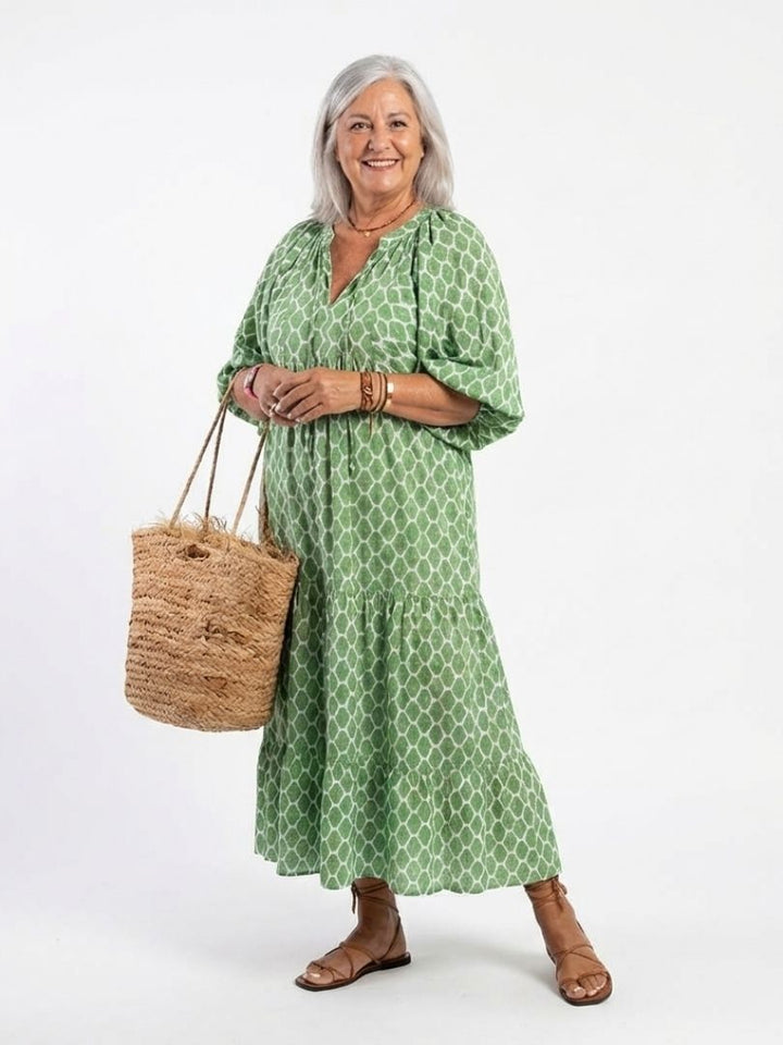 Zara | V-Neck Midi Dress