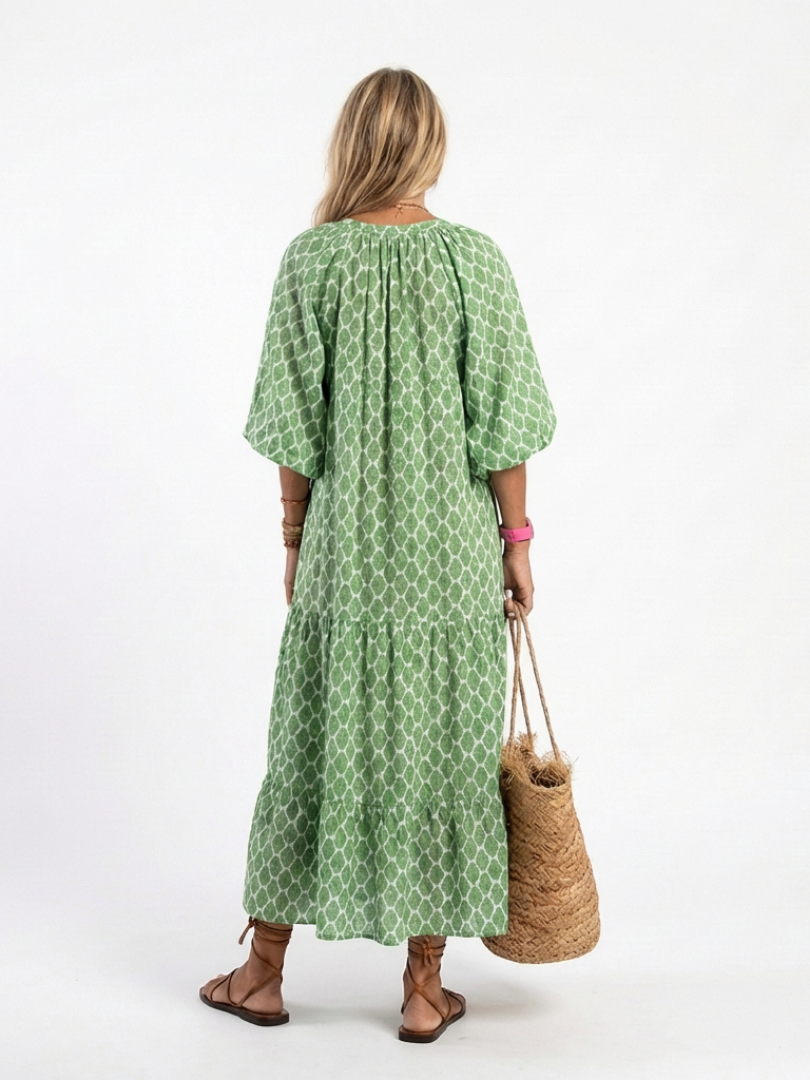 Zara | V-Neck Midi Dress