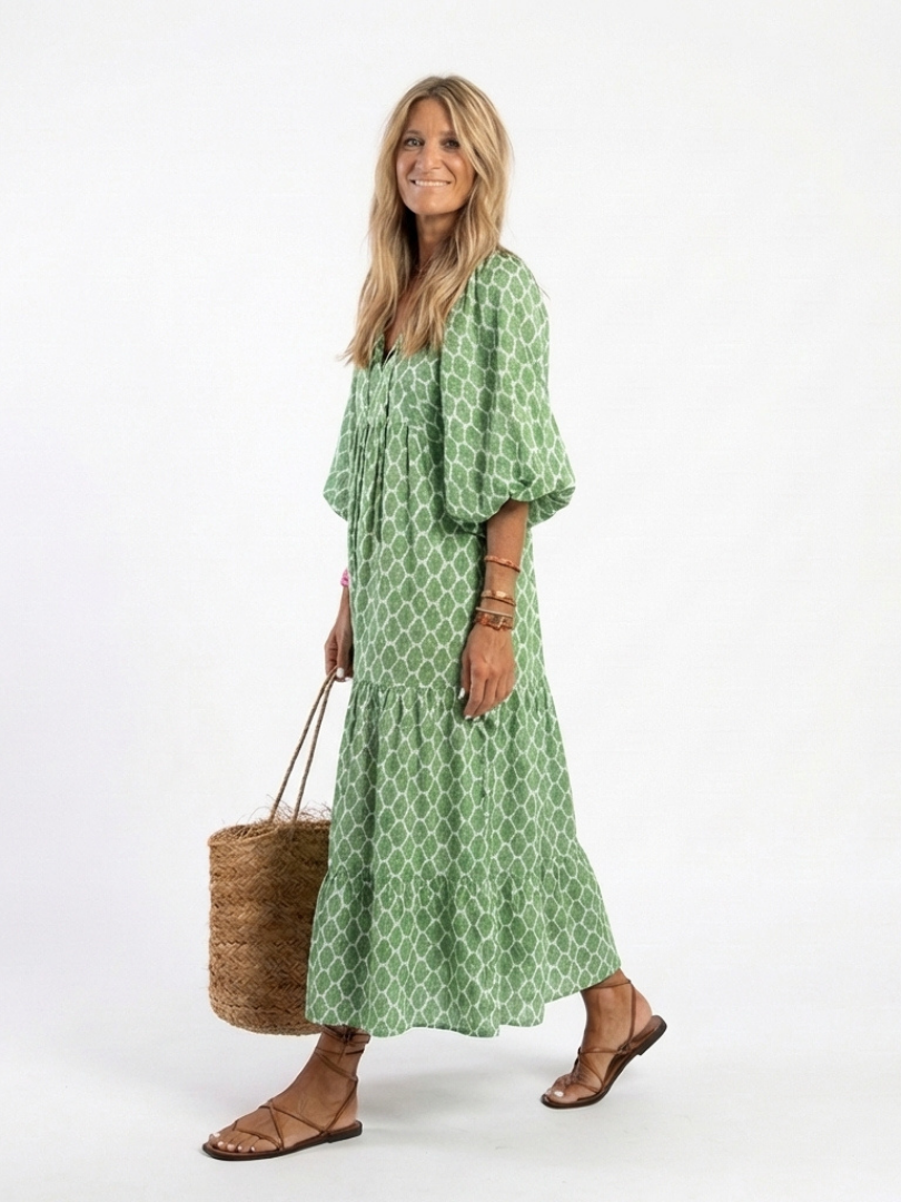 Zara | V-Neck Midi Dress