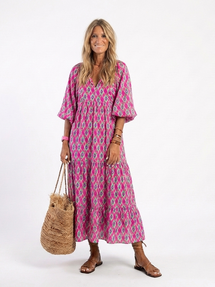 Zara | V-Neck Midi Dress