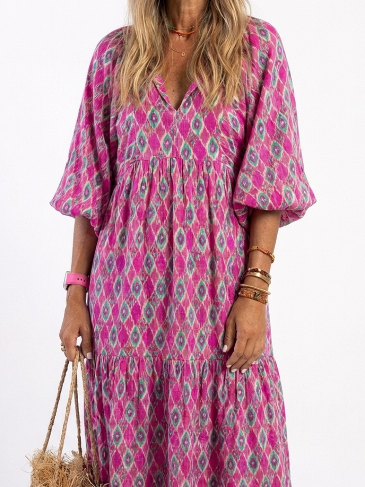 Zara | V-Neck Midi Dress
