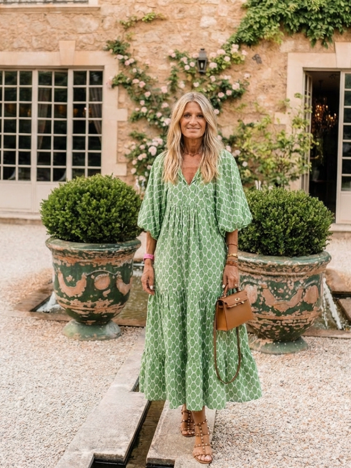 Zara | V-Neck Midi Dress