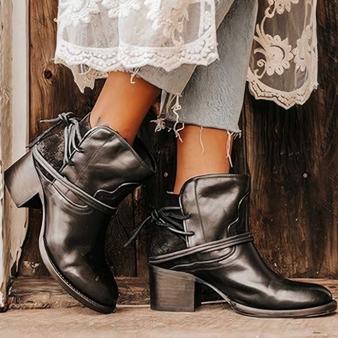 Clara | Western Block Heels