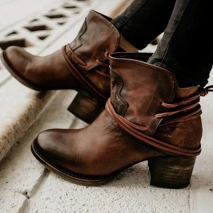 Clara | Western Block Heels