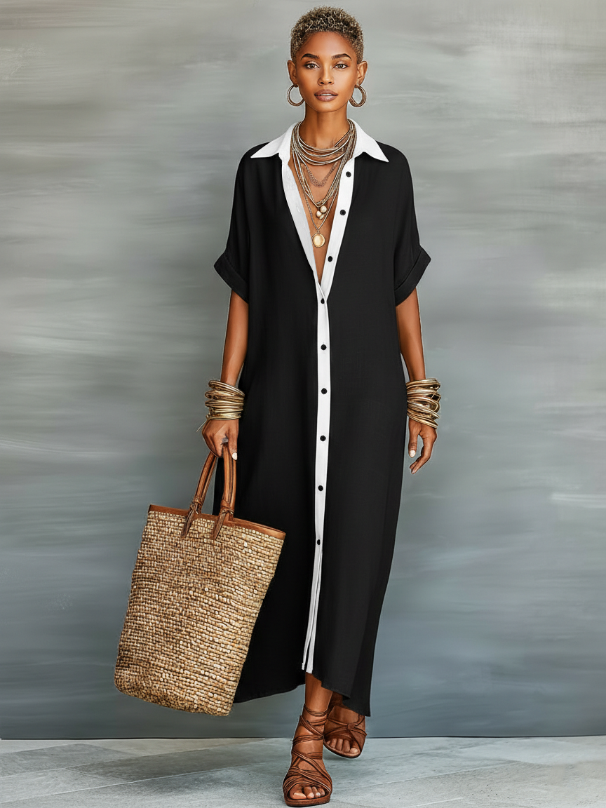 Elowen | Linen Blend Maxi Dress