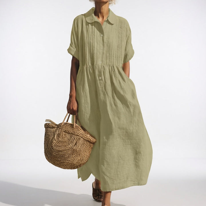 Aria | Linen Shirt Dress