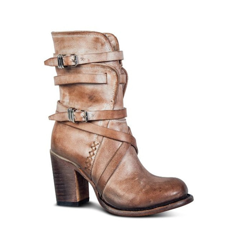 Delphine | Leather Ankle Boots