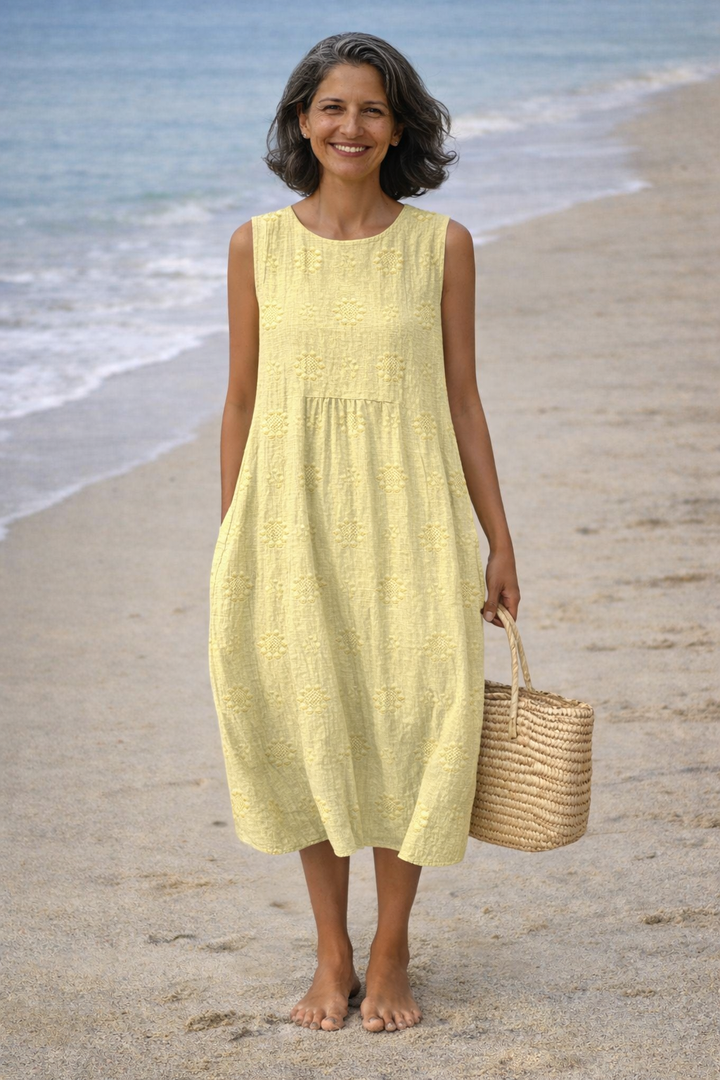 Elena | Printed Midi Dress