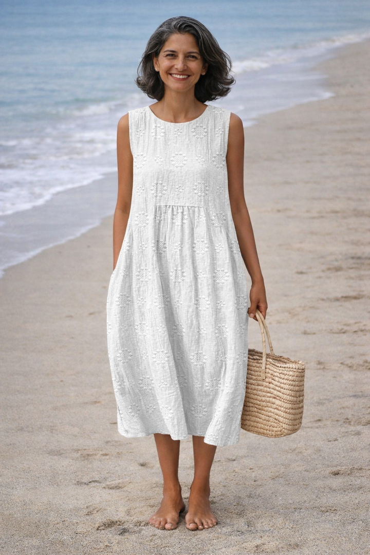Elena | Printed Midi Dress