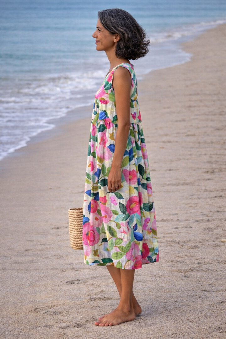 Clara | Midi Floral Dress