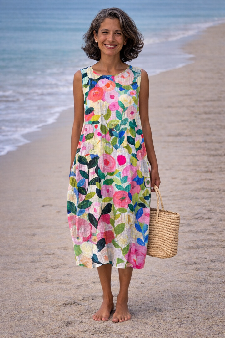 Clara | Midi Floral Dress