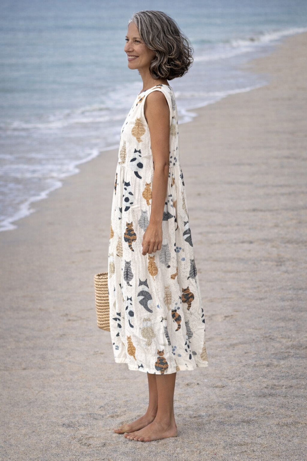 Evelyn | Printed Midi Dress