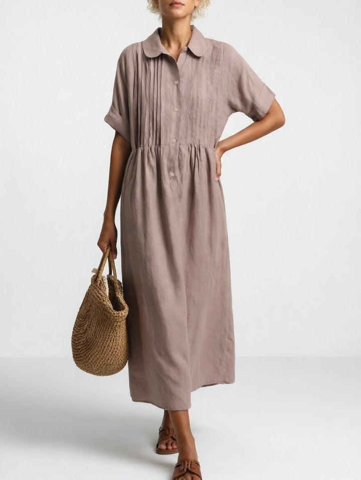 Aria | Linen Shirt Dress