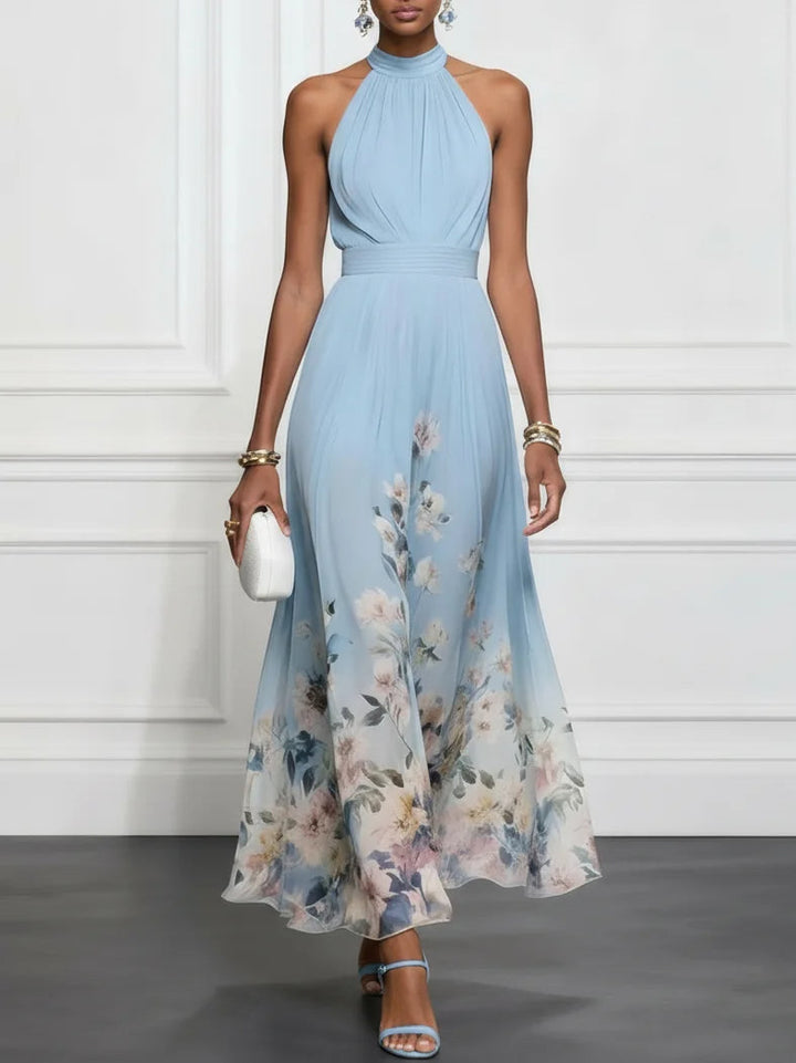 Aurelia | Floral Chiffon Maxi Dress