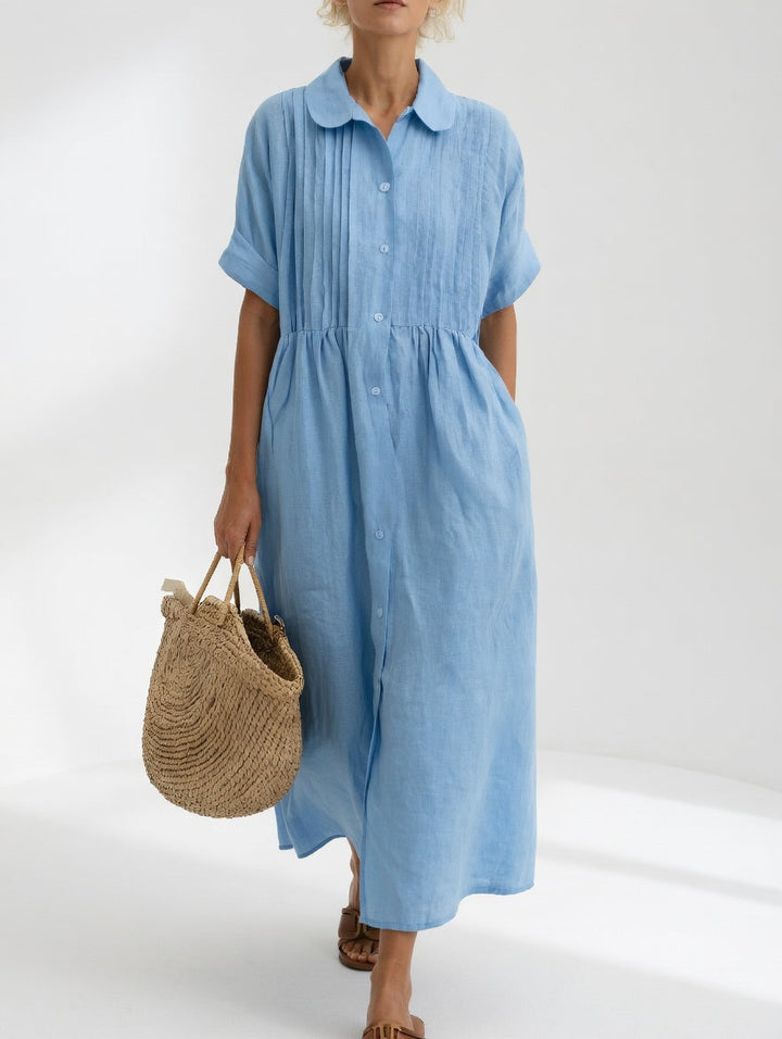 Aria | Linen Shirt Dress