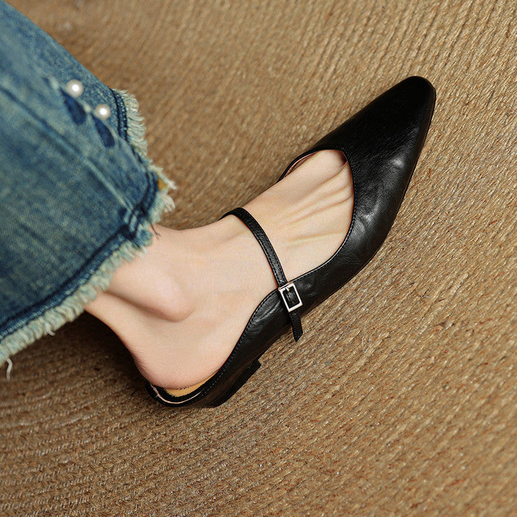 Fiona | Vintage Leather Mules