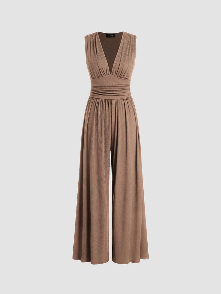 Fiona | Sleeveless Wide-Leg Jumpsuit
