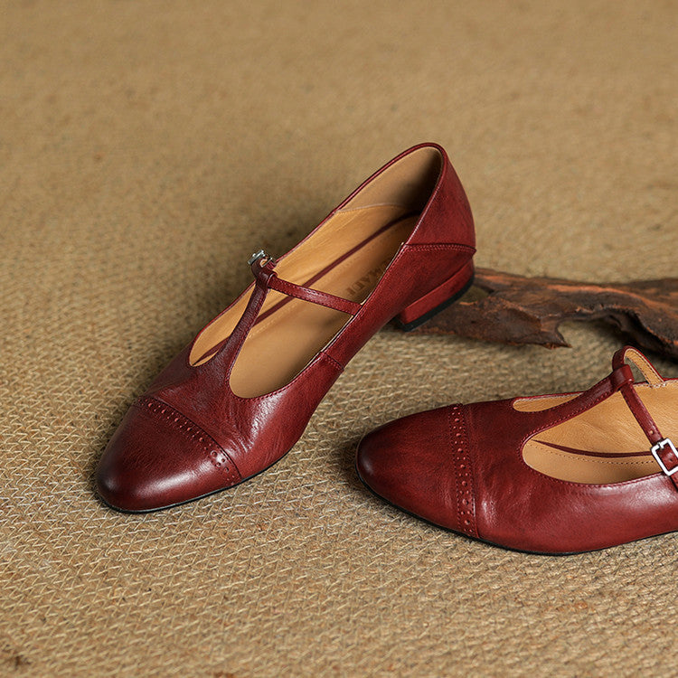 Elowen | Leather Flats