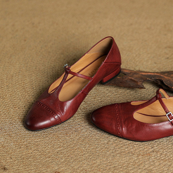 Elowen | Leather Flats