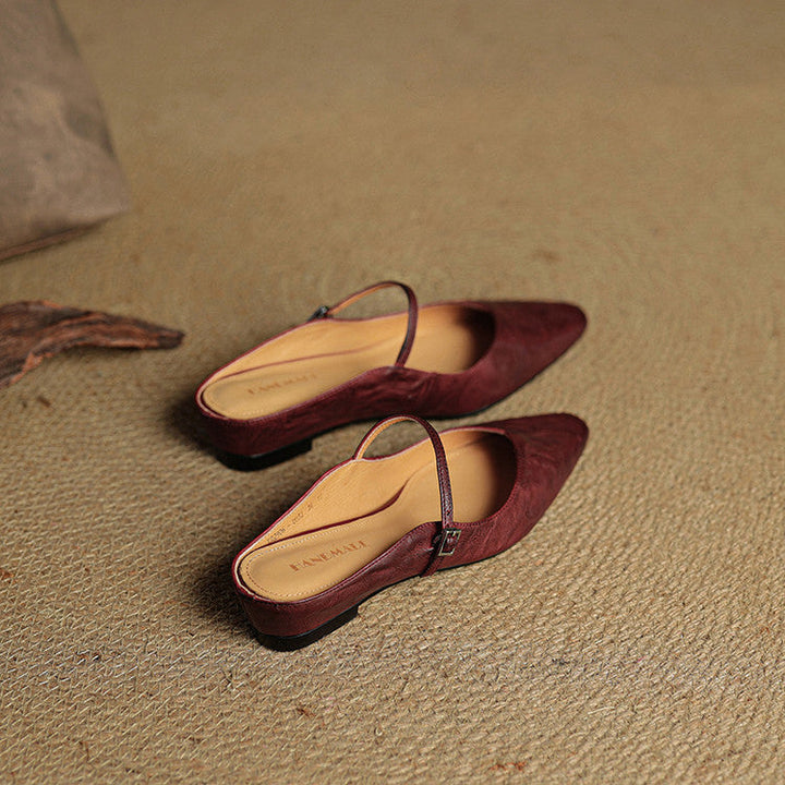 Fiona | Vintage Leather Mules