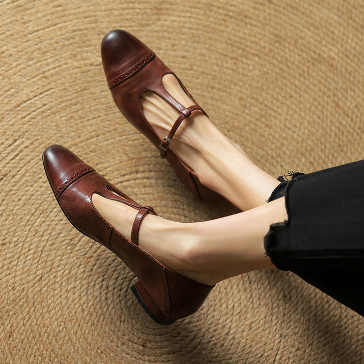 Elowen | Leather Flats