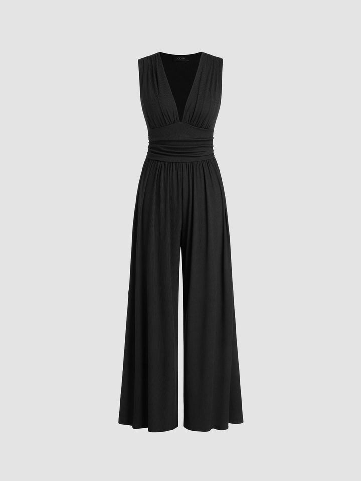 Fiona | Sleeveless Wide-Leg Jumpsuit