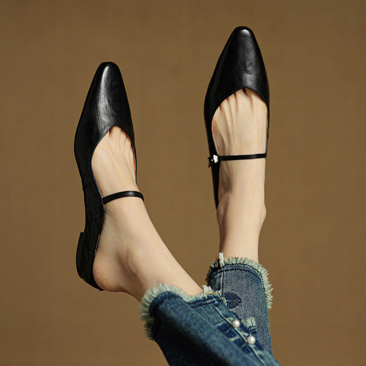 Fiona | Vintage Leather Mules