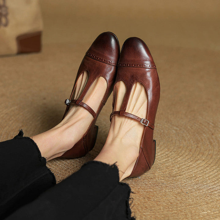 Elowen | Leather Flats