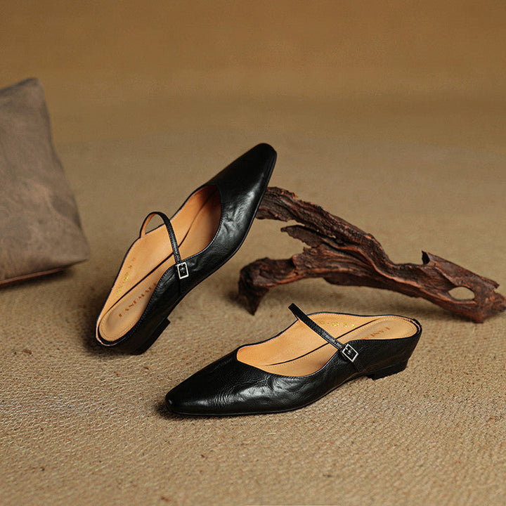 Fiona | Vintage Leather Mules