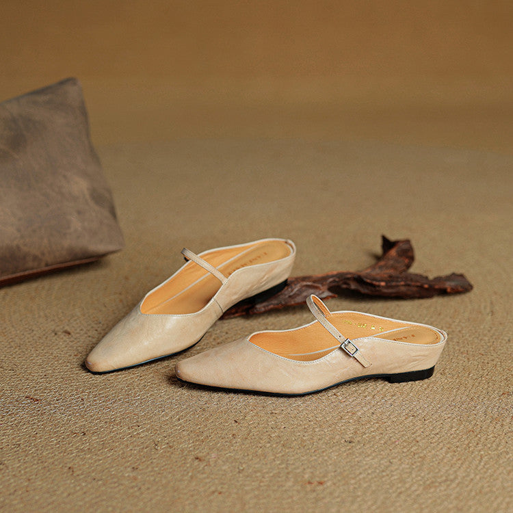 Fiona | Vintage Leather Mules