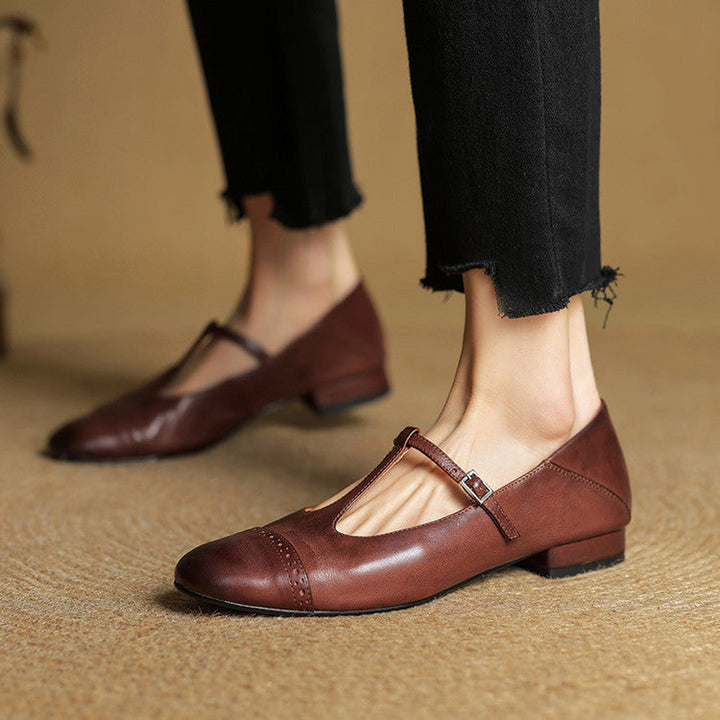 Elowen | Leather Flats