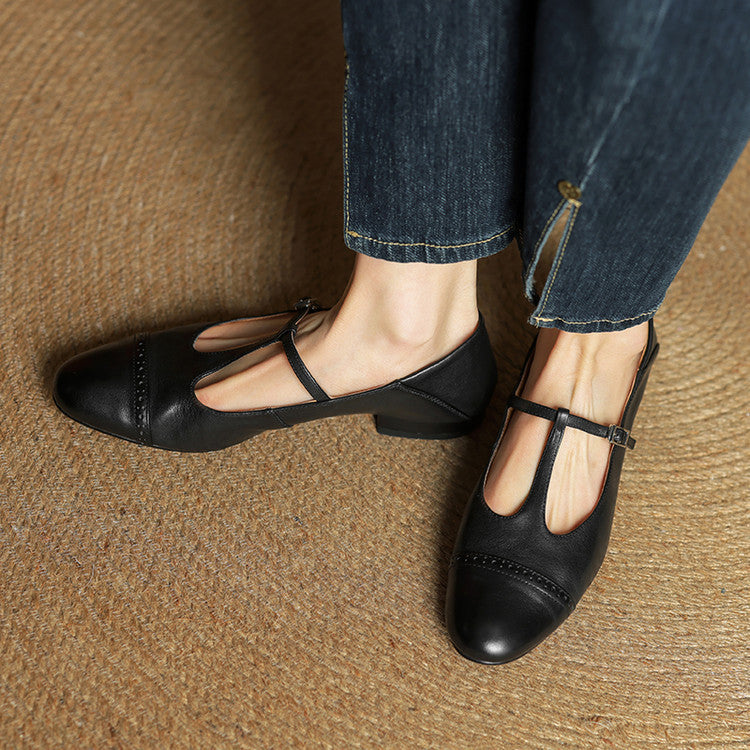 Elowen | Leather Flats